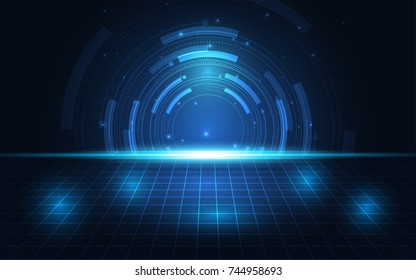 Abstract technology background Hi-tech communication concept futuristic digital innovation background vector illustration