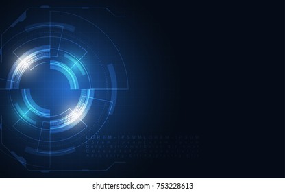 Abstract technology background Hi-tech communication concept futuristic digital innovation background vector illustration