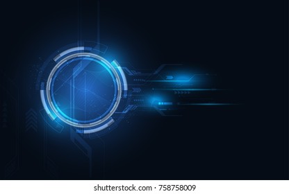 Abstract technology background Hi-tech communication concept futuristic digital innovation background vector illustration