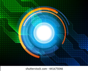 Abstract technology background. Hi-tech background design. Vector illustration