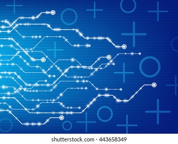 Abstract technology background. Hi-tech background design. Vector illustration