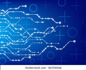 Abstract technology background. Hi-tech background design. Vector illustration