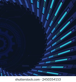 Abstract technology background with the Hi-tech futuristic concept