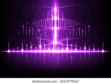 Abstract technology background Hitech. Wave curvature line, vector illustration. For use in graphics or product components.