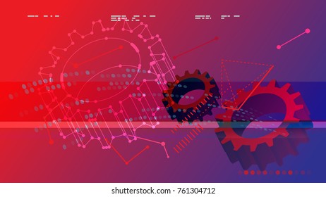 Abstract Technology Background - Illustration