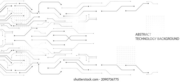 Abstract technology background, Illustration, Hi-tech communication concept innovation background, science and technology digital background