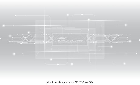 Abstrakter Hintergrund der Technologie, Illustration, Hintergrund des High-Tech-Kommunikationskonzepts, digitaler wissenschaftlicher und technologischer Hintergrund