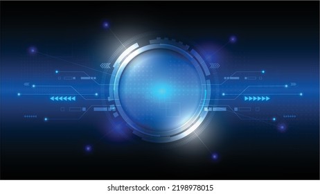 Abstract technology background, Illustration, Hi-tech communication concept innovation background, science and technology digital background