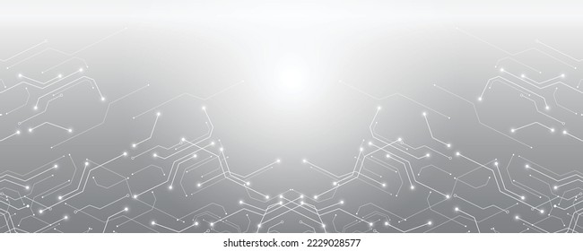 Resumen de antecedentes tecnológicos, Ilustración, fondo de innovación de concepto de comunicación de alta tecnología, ciencia y tecnología de fondo digital
