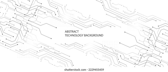 Abstract technology background, Illustration, Hi-tech communication concept innovation background, Science and technology digital background