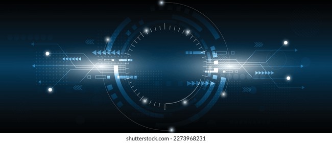 Resumen de antecedentes tecnológicos, Ilustración, fondo de innovación de concepto de comunicación de alta tecnología, ciencia y tecnología de fondo digital