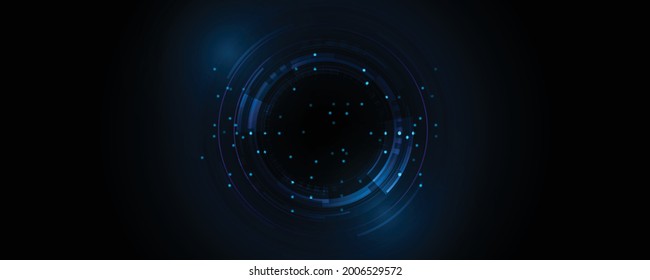 Resumen del fondo tecnológico, ilustración, fondo de innovación concepto de comunicación de alta tecnología, fondo azul. ciencia y tecnología digitales