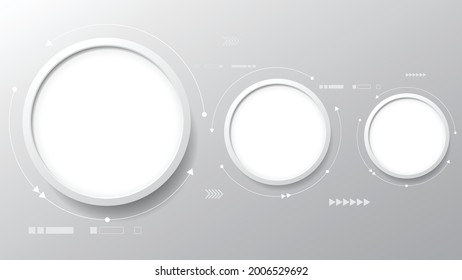 Resumen del fondo tecnológico, ilustración, fondo de innovación concepto de comunicación de alta tecnología, fondo blanco. ciencia y tecnología digitales