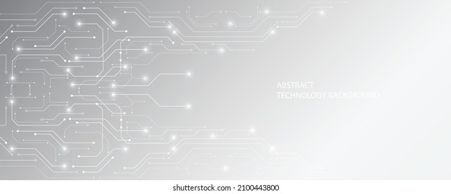 Abstract technology background, illustration, innovation background hi-tech communication concept, white background. digital science and technology