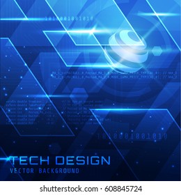 Abstract Technology Background Illustration Suitable for Banner Background, Print Backdrop, Social Media, and Other Technology Related Design Theme