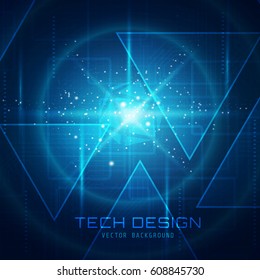 Abstract Technology Background Illustration Suitable for Banner Background, Print Backdrop, Social Media, and Other Technology Related Design Theme