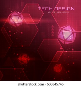 Abstract Technology Background Illustration Suitable for Banner Background, Print Backdrop, Social Media, and Other Technology Related Design Theme