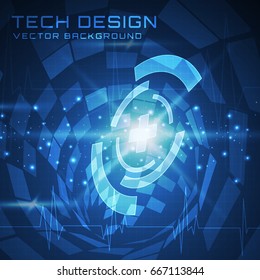 Abstract Technology Background Illustration Suitable for Banner Background, Print Backdrop, Social Media, and Other Technology Related Theme 