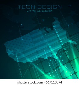 Abstract Technology Background Illustration Suitable for Banner Background, Print Backdrop, Social Media, and Other Technology Related Theme 