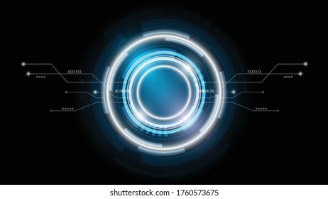 Abstract technology background, Illustration,Hi-tech communication concept innovation background,science and technology digital blue background
