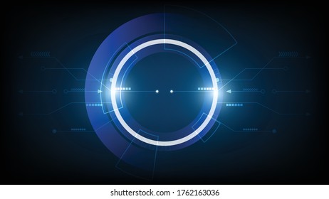 Hud Display Projecting Globe Hologram Future Stock Vector (Royalty Free ...