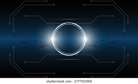 Abstract technology background, Illustration,Hi-tech communication concept innovation background,science and technology digital blue background