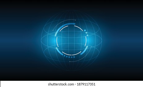 Abstract technology background, Illustration,Hi-tech communication concept innovation background,science and technology digital blue background