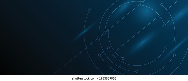 Resumen de antecedentes tecnológicos, Ilustración, fondo de innovación de concepto de comunicación de alta tecnología, ciencia y tecnología de fondo azul digital