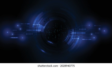 Abstract technology background, Illustration,Hi-tech communication concept innovation background,science and technology digital background