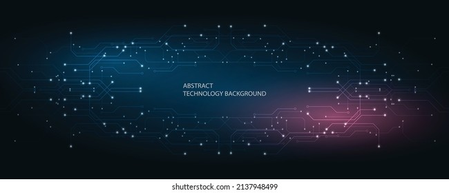 Abstract technology background, Illustration,Hi-tech communication concept innovation background,science and technology digital background