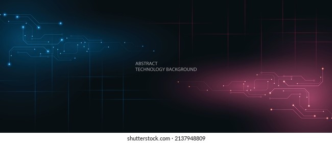 Abstract technology background, Illustration,Hi-tech communication concept innovation background,science and technology digital background