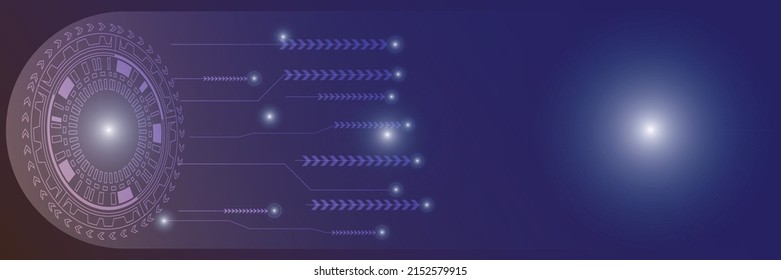concepto de innovación de fondo de tecnología abstracta ilustración vectorial para web 