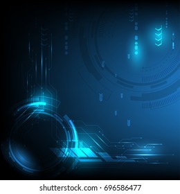 Abstract technology background interface communication concept