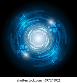 Abstract technology background interface communication concept