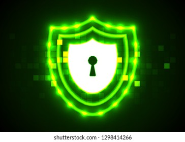 Abstract technology background, Internet technology cyber security concept