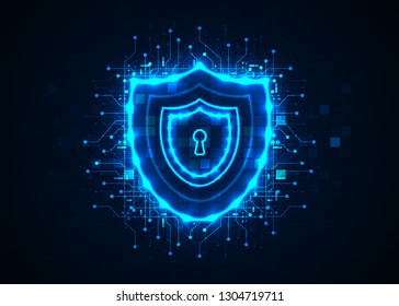 Abstract technology background. Internet technology cyber security concept. Circuit board