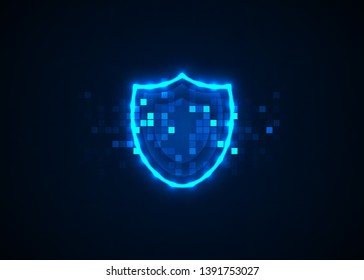 Abstract technology background, Internet technology cyber security concept