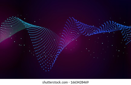 abstract technology background with light effect