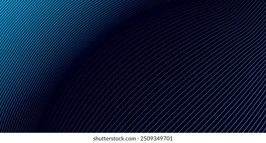 Abstract technology background with light effect. Glowing wave lines. Dynamic waves. Vector illustration.