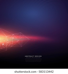 Abstract Technology Background With Light Effect