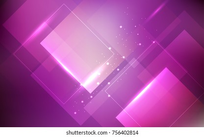 Abstract technology background with light rectangles
