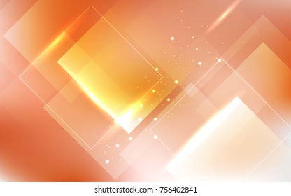 Abstract technology background with light rectangles