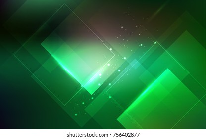 Abstract technology background with light rectangles