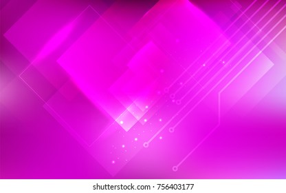 Abstract technology background with light rectangles