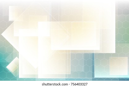 Abstract technology background with light rectangles