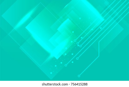 Abstract technology background with light rectangles