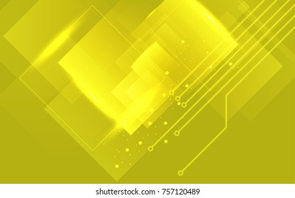 Abstract technology background with light rectangles