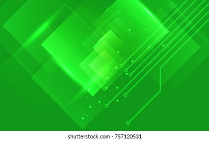 Abstract technology background with light rectangles