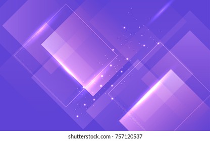 Abstract technology background with light rectangles