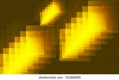 Abstract technology background with light rectangles